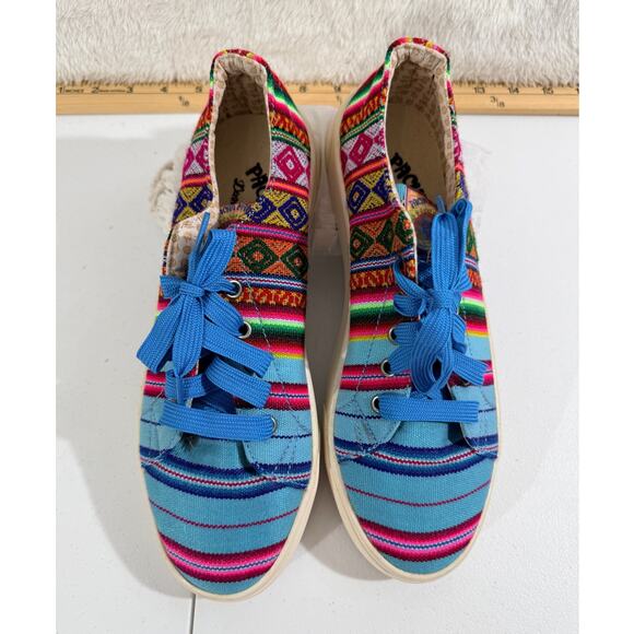 Pachamama Peru Shoes - Pachamama Peru Womens S7 Handmade Woven Sneakers Boho Excellent Preowned